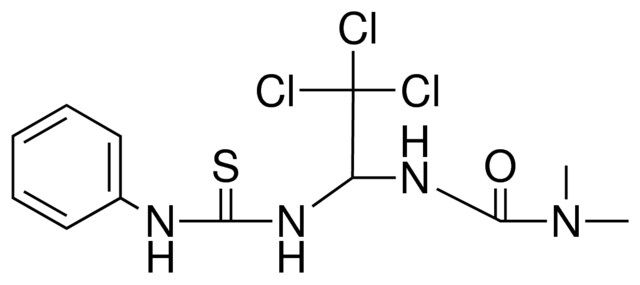 1,1-DIMETHYL-3-(2,2,2-TRICHLORO-1-(3-PHENYL-THIOUREIDO)-ETHYL)-UREA