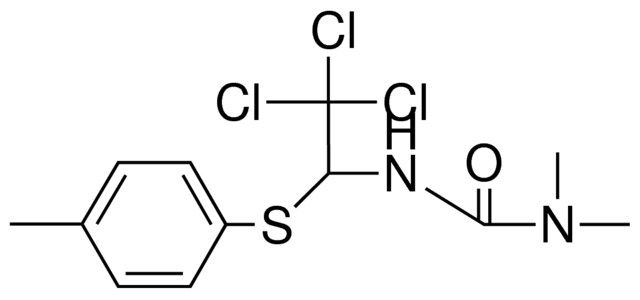 1,1-DIMETHYL-3-(2,2,2-TRICHLORO-1-P-TOLYLSULFANYL-ETHYL)-UREA