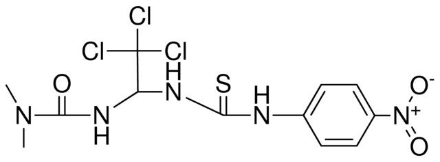 1,1-DIMETHYL-3-(2,2,2-TRICHLORO-1-(3-(4-NITRO-PHENYL)-THIOUREIDO)-ETHYL)-UREA