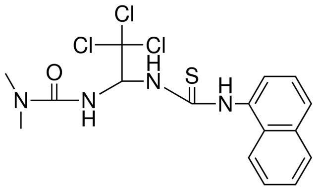 1,1-DIMETHYL-3-(2,2,2-TRICHLORO-1-(3-NAPHTHALEN-1-YL-THIOUREIDO)-ETHYL)-UREA