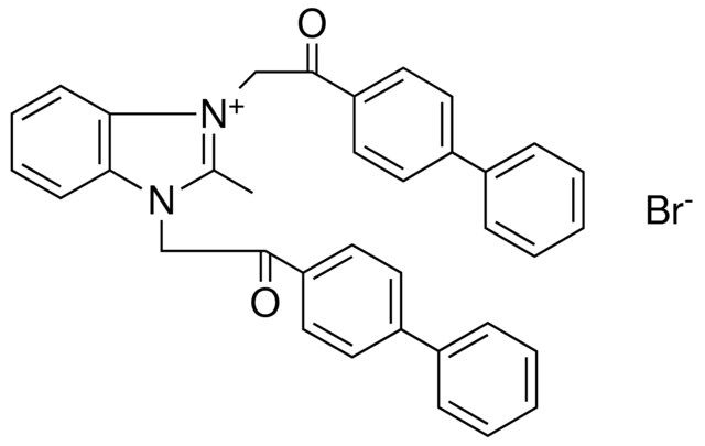 1,3-BIS-(2-BIPHENYL-4-YL-2-OXO-ETHYL)-2-METHYL-3H-BENZOIMIDAZOL-1-IUM, BROMIDE