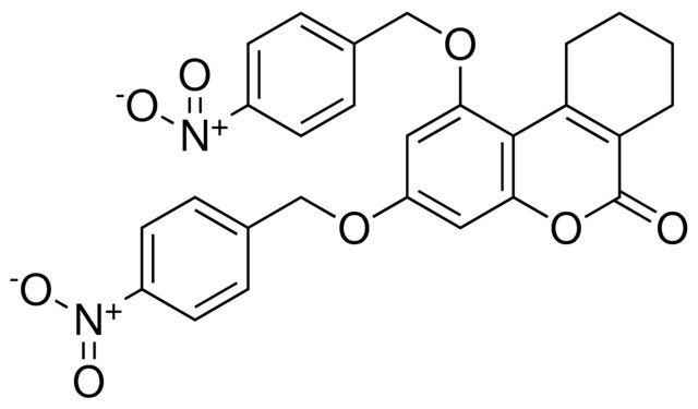 1,3-BIS-(4-NITRO-BENZYLOXY)-7,8,9,10-TETRAHYDRO-BENZO(C)CHROMEN-6-ONE