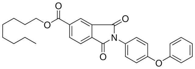 1,3-DIOXO-2(4-PHENOXY-PH)-2,3-DIHYDRO-1H-ISOINDOLE-5-CARBOXYLIC ACID OCTYL ESTER