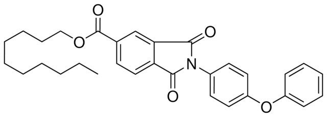 1,3-DIOXO-2(4-PHENOXY-PH)-2,3-DIHYDRO-1H-ISOINDOLE-5-CARBOXYLIC ACID DECYL ESTER