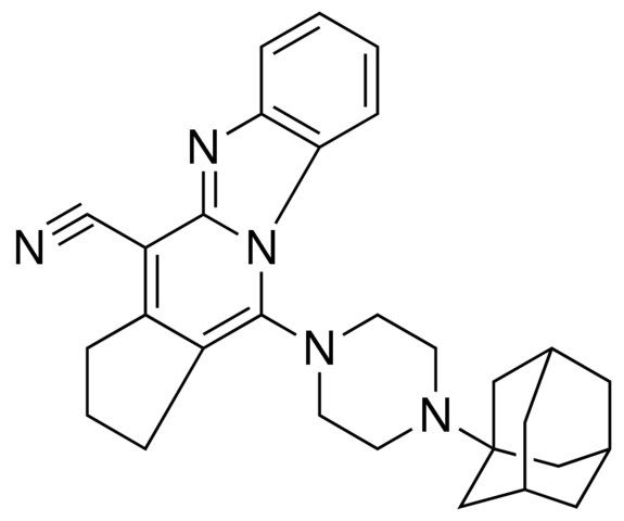 11-[4-(1-ADAMANTYL)-1-PIPERAZINYL]-2,3-DIHYDRO-1H-CYCLOPENTA[4,5]PYRIDO[1,2-A]BENZIMIDAZOLE-4-CARBONITRILE