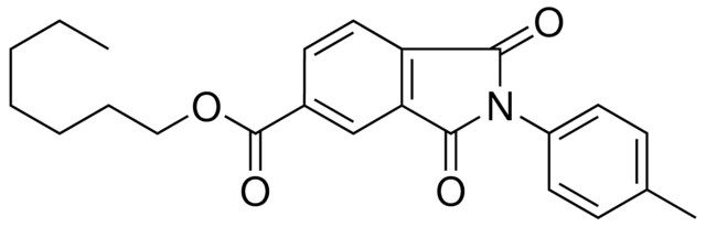 1,3-DIOXO-2-P-TOLYL-2,3-DIHYDRO-1H-ISOINDOLE-5-CARBOXYLIC ACID HEPTYL ESTER