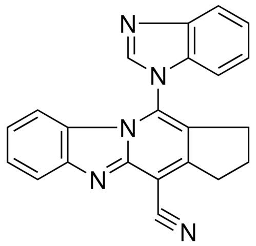 11-(1H-BENZIMIDAZOL-1-YL)-2,3-DIHYDRO-1H-CYCLOPENTA[4,5]PYRIDO[1,2-A]BENZIMIDAZOLE-4-CARBONITRILE