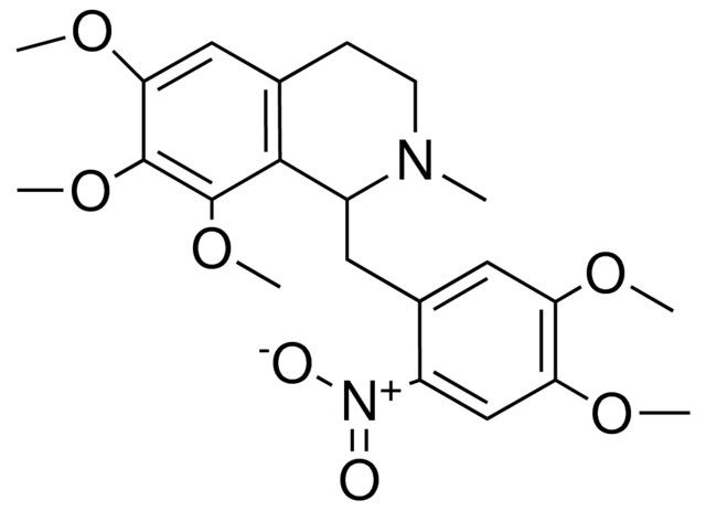 1-(4,5-DIMETHOXY-2-NITRO-BZL)-6,7,8-TRIMETHOXY-2-ME-1,2,3,4-4H-ISOQUINOLINE