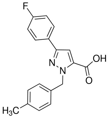 1-(4-Methylbenzyl)-3-(4-fluorophenyl)-1H-pyrazole-5-carboxylic acid