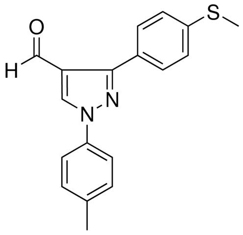 1-(4-METHYLPHENYL)-3-[4-(METHYLSULFANYL)PHENYL]-1H-PYRAZOLE-4-CARBALDEHYDE