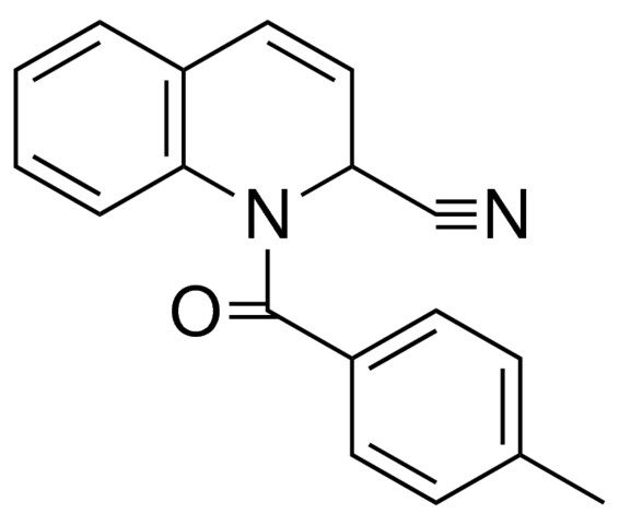 1-(4-methylbenzoyl)-1,2-dihydro-2-quinolinecarbonitrile