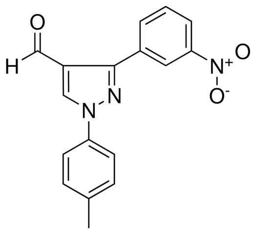 1-(4-METHYLPHENYL)-3-(3-NITROPHENYL)-1H-PYRAZOLE-4-CARBALDEHYDE