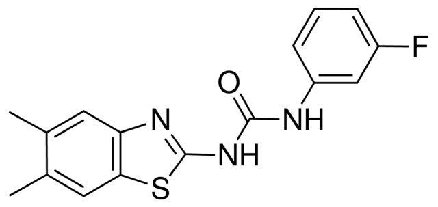 1-(5,6-DIMETHYL-2-BENZOTHIAZOLYL)-3-(3-FLUOROPHENYL)UREA