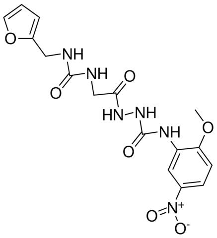 1-(FURFURYLUREIDOACETYL)-4-(2-METHOXY-5-NITROPHENYL)SEMICARBAZIDE