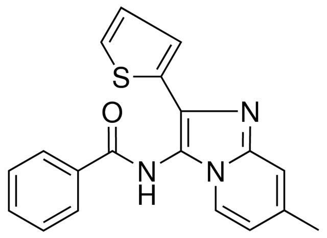 N-(7-METHYL-2-(2-THIENYL)IMIDAZO(1,2-A)PYRIDIN-3-YL)BENZAMIDE