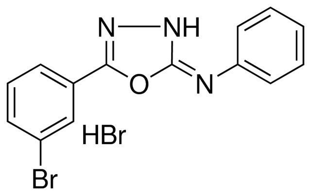 N-(5-(3-BROMOPHENYL)-1,3,4-OXADIAZOL-2(3H)-YLIDENE)ANILINE HYDROBROMIDE