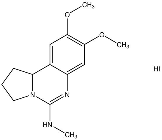 N-(8,9-dimethoxy-1,2,3,10b-tetrahydropyrrolo[1,2-c]quinazolin-5-yl)-N-methylamine hydroiodide