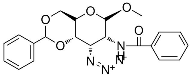 N-(8-AZIDO-6-METHOXY-2-PHENYL-HEXAHYDRO-PYRANO(3,2-D)(1,3)DIOXIN-7-YL)-BENZAMIDE