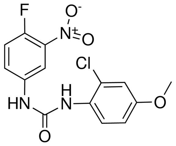 1-(2-CHLORO-4-METHOXYPHENYL)-3-(4-FLUORO-3-NITROPHENYL)UREA