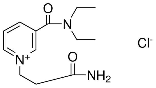 1-(2-CARBAMOYLETHYL)-3-(DIETHYLCARBAMOYL)PYRIDINIUM CHLORIDE