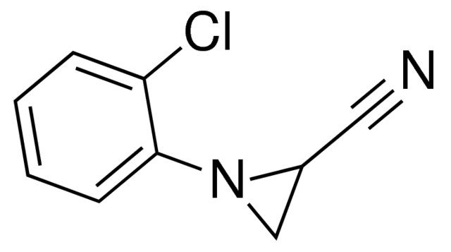 1-(2-CHLOROPHENYL)-2-AZIRIDINECARBONITRILE