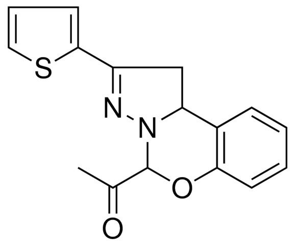 1-(2-THIOPHEN-2-YL-2H-5-OXA-3,3A-DIAZA-CYCLOPENTA(A)NAPHTHALEN-4-YL)-ETHANONE