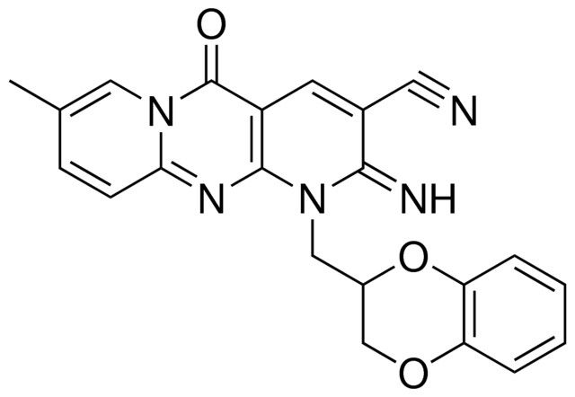 1-(2,3-DIHYDRO-1,4-BENZODIOXIN-2-YLMETHYL)-2-IMINO-8-METHYL-5-OXO-1,5-DIHYDRO-2H-DIPYRIDO[1,2-A:2,3-D]PYRIMIDINE-3-CARBONITRILE