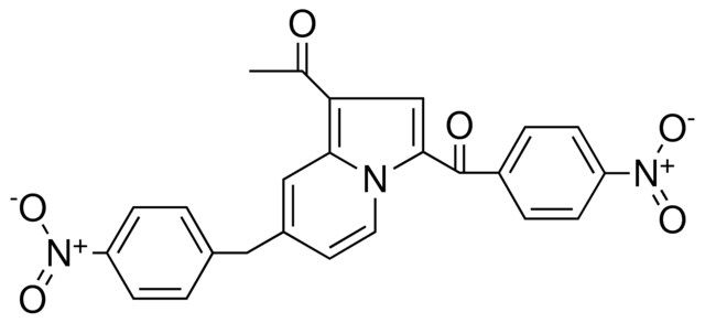 1-(3-(4-NITRO-BENZOYL)-7-(4-NITRO-BENZYL)-INDOLIZIN-1-YL)-ETHANONE