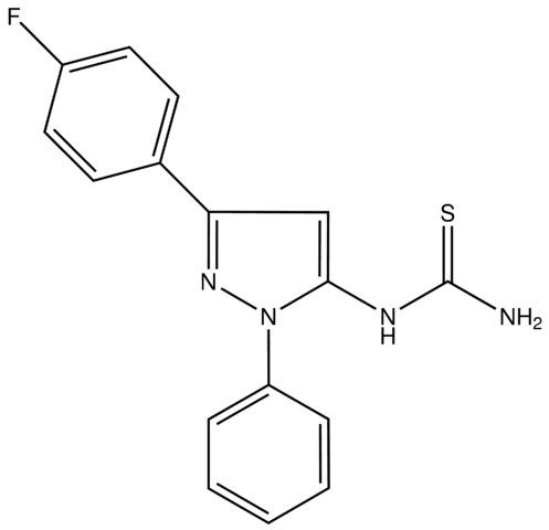 1-(3-(4-Fluorophenyl)-1-phenyl-1<i>H</i>-pyrazol-5-yl)thiourea