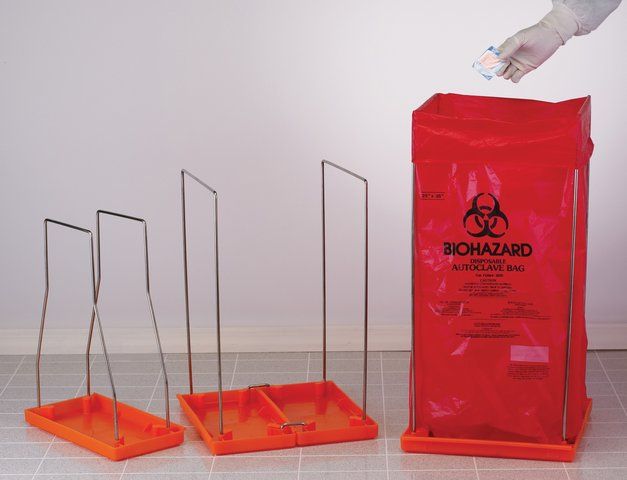 Biohazard disposal stand