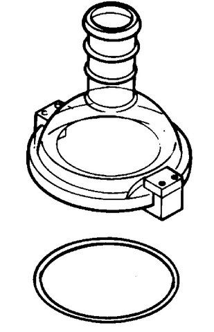 Ace Rotary-Evaporator/Freeze-Drying Flask Adapter Head W/ O-ring