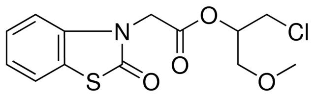 (2-OXO-BENZOTHIAZOL-3-YL)-ACETIC ACID 2-CHLORO-1-METHOXYMETHYL-ETHYL ESTER