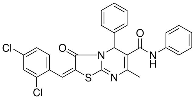 (2E)-2-(2,4-DICHLOROBENZYLIDENE)-7-METHYL-3-OXO-N,5-DIPHENYL-2,3-DIHYDRO-5H-[1,3]THIAZOLO[3,2-A]PYRIMIDINE-6-CARBOXAMIDE