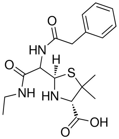 (2R,4S)-2-{2-(ethylamino)-2-oxo-1-[(phenylacetyl)amino]ethyl}-5,5-dimethyl-1,3-thiazolidine-4-carboxylic acid