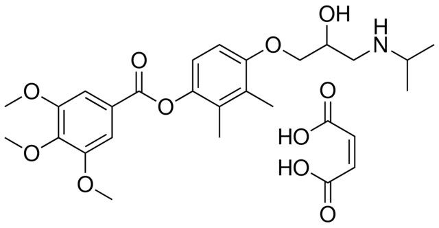 (2Z)-2-BUTENEDIOIC ACID COMPOUND WITH 4-[2-HYDROXY-3-(ISOPROPYLAMINO)PROPOXY]-2,3-DIMETHYLPHENYL 3,4,5-TRIMETHOXYBENZOATE