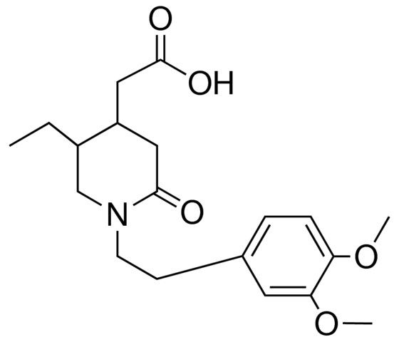 (1-(2-(3,4-DIMETHOXY-PHENYL)-ETHYL)-5-ETHYL-2-OXO-PIPERIDIN-4-YL)-ACETIC ACID