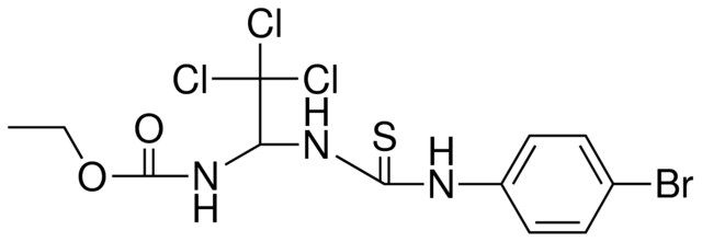 (1-(3-(4-BR-PHENYL)-THIOUREIDO)-2,2,2-TRICHLORO-ETHYL)-CARBAMIC ACID ETHYL ESTER