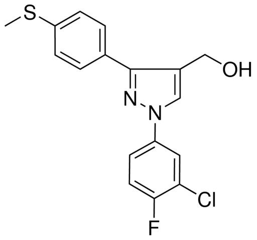 (1-(3-CHLORO-4-FLUOROPHENYL)-3-(4-(METHYLTHIO)PHENYL)-1H-PYRAZOL-4-YL)METHANOL