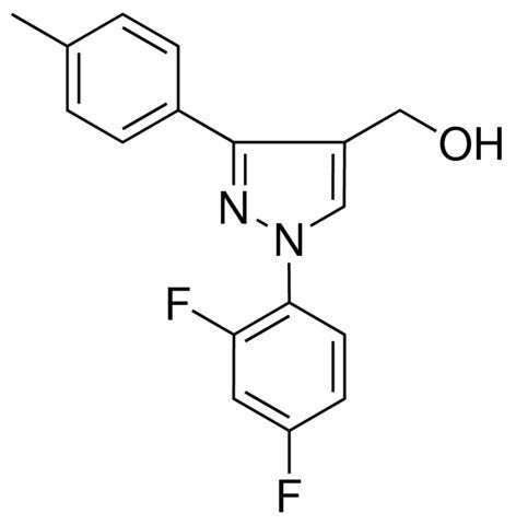 (1-(2,4-DIFLUOROPHENYL)-3-(4-METHYLPHENYL)-1H-PYRAZOL-4-YL)METHANOL