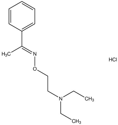 (1E)-1-phenylethanone O-[2-(diethylamino)ethyl]oxime hydrochloride