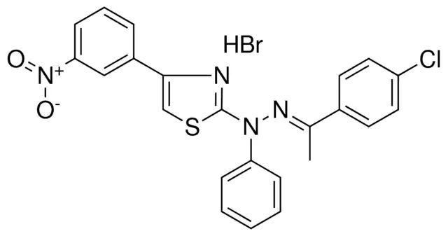 (1E)-1-(4-CHLOROPHENYL)ETHANONE [4-(3-NITROPHENYL)-1,3-THIAZOL-2-YL](PHENYL)HYDRAZONE HYDROBROMIDE