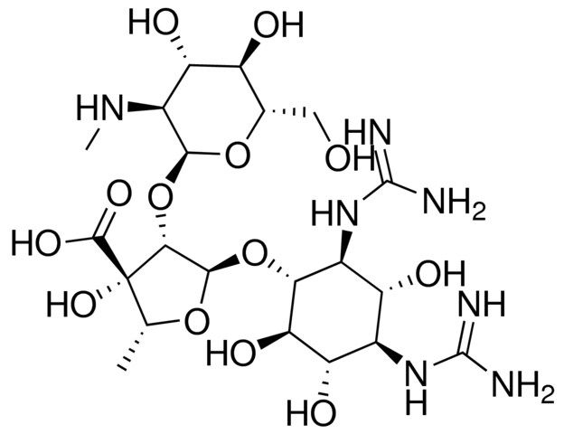 (1R,2S,3R,4R,5S,6R)-2,4-BIS[[AMINO(IMINO)METHYL]AMINO]-3,5,6-TRIHYDROXYCYCLOHEXYL 3-C-CARBOXY-5-DEOXY-2-O-[2-DEOXY-2-(METHYLAMINO)-ALPHA-L-GLUCOPYRANOSYL]-ALPHA-D-LYXOFURANOSIDE