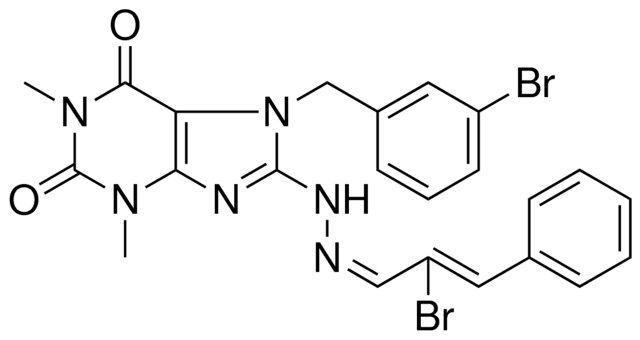 (1Z)-2-BROMO-3-PHENYL-2-PROPENAL [7-(3-BROMOBENZYL)-1,3-DIMETHYL-2,6-DIOXO-2,3,6,7-TETRAHYDRO-1H-PURIN-8-YL]HYDRAZONE