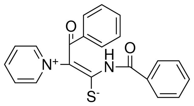 (1Z)-1-(BENZOYLAMINO)-3-OXO-3-PHENYL-2-(1-PYRIDINIUMYL)-1-PROPENE-1-THIOLATE