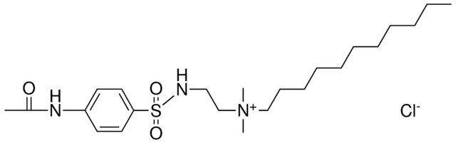 (2-(4-ACETYLAMINO-BENZENESULFONYLAMINO)-ET)-DIMETHYL-UNDECYL-AMMONIUM, CHLORIDE