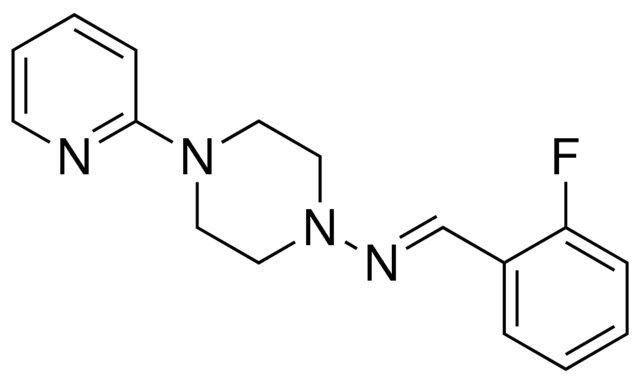 (2-FLUORO-BENZYLIDENE)-(4-PYRIDIN-2-YL-PIPERAZIN-1-YL)-AMINE