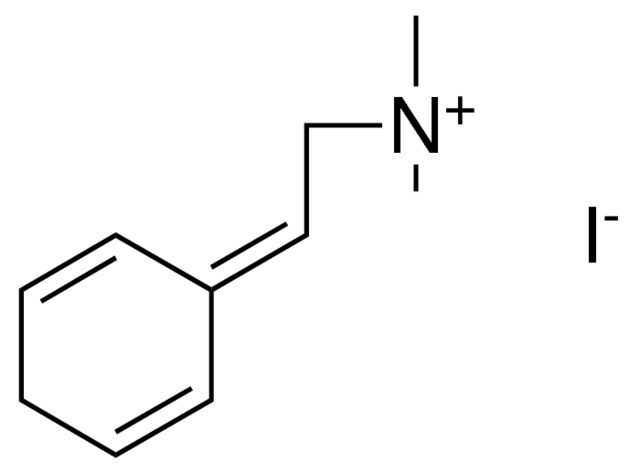 (2-(2,5-CYCLOHEXADIEN-1-YLIDENE)ETHYL)TRIMETHYLAMMONIUM IODIDE