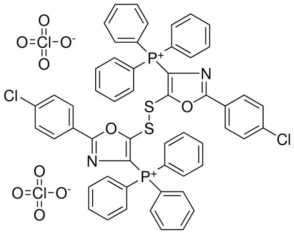 (2-(4-CHLOROPHENYL)-5-{[2-(4-CHLOROPHENYL)-4-(TRIPHENYLPHOSPHONIO)-1,3-OXAZOL-5-YL]DISULFANYL}-1,3-OXAZOL-4-YL)(TRIPHENYL)PHOSPHONIUM DIPERCHLORATE