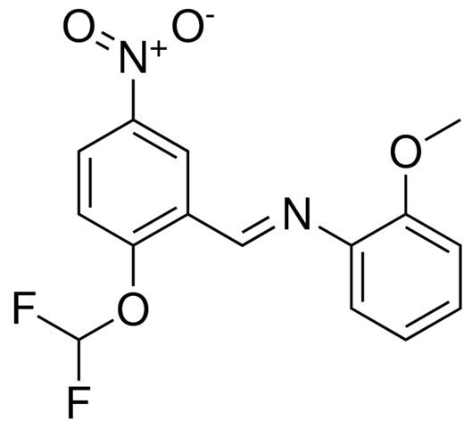 (2-DIFLUOROMETHOXY-5-NITRO-BENZYLIDENE)-(2-METHOXY-PHENYL)-AMINE