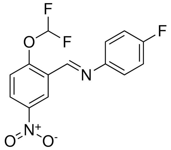 (2-DIFLUOROMETHOXY-5-NITRO-BENZYLIDENE)-(4-FLUORO-PHENYL)-AMINE